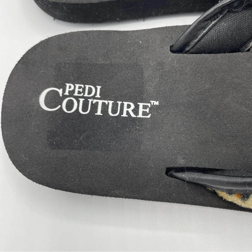 Pedi Couture leopard print pedicure sandals (S)